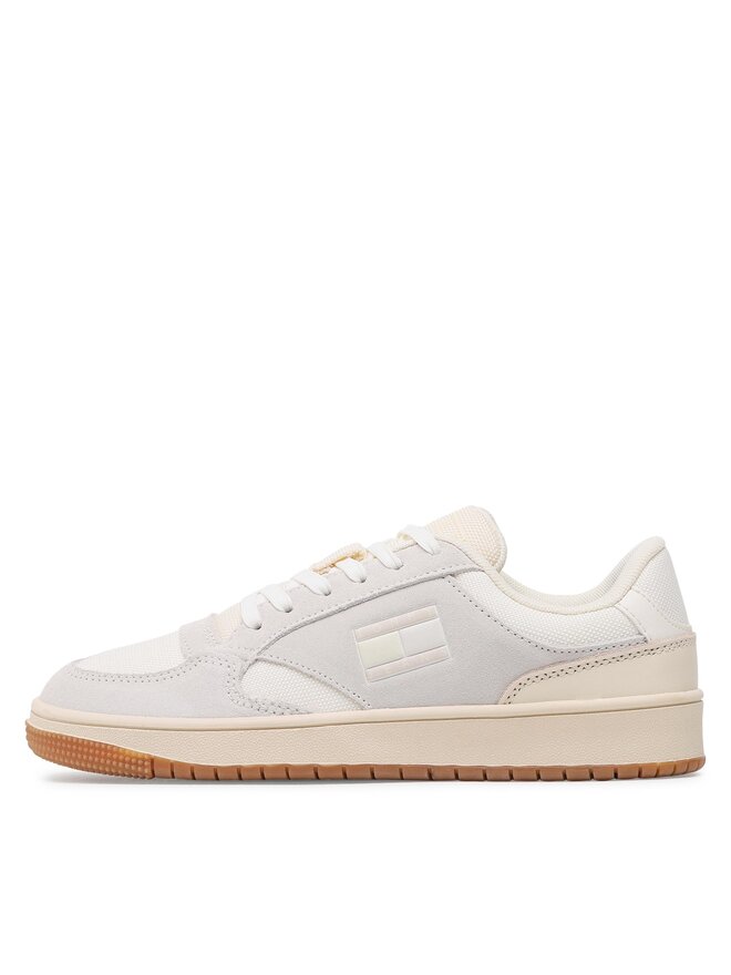 Tommy Jeans Sneakersy Tommy Jeans Retro Cups Suede EN0EN02112 Béžová
