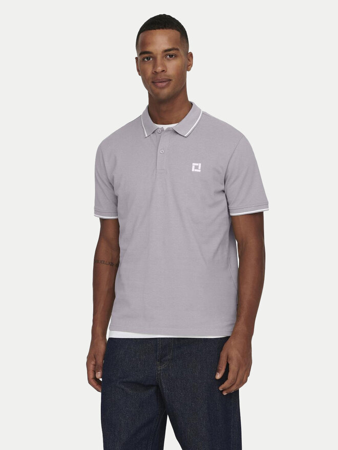 Only & Sons Only & Sons Polo marškinėliai Fletcher 22024827 Violetinė Regular Fit
