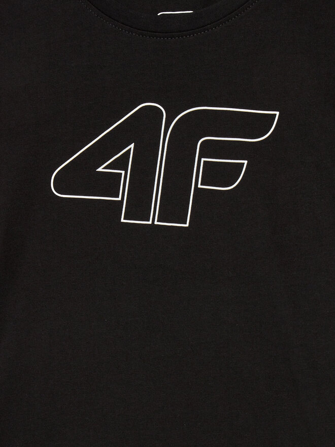 4F 4F Marškinėliai 4FJWMM00TTSHF1803 Juoda Regular Fit