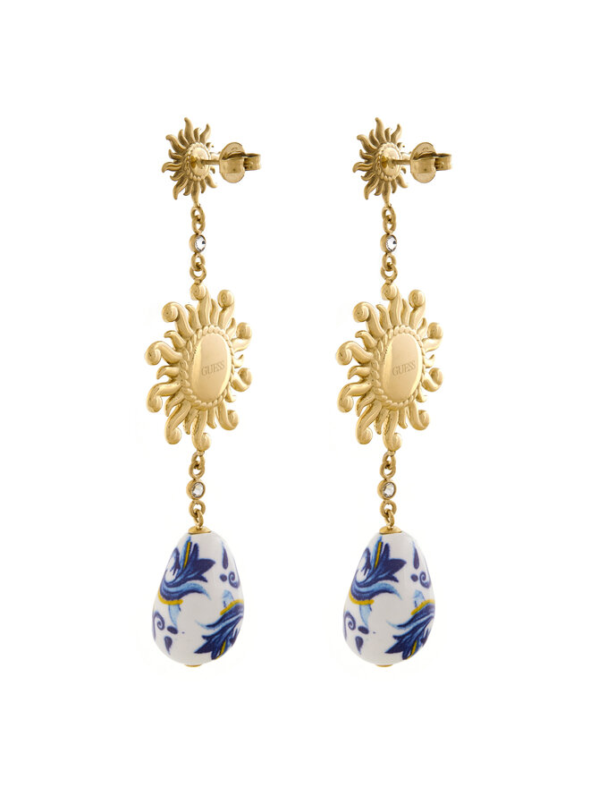 Guess Kolczyki Guess JUBE05 082JW Złoty