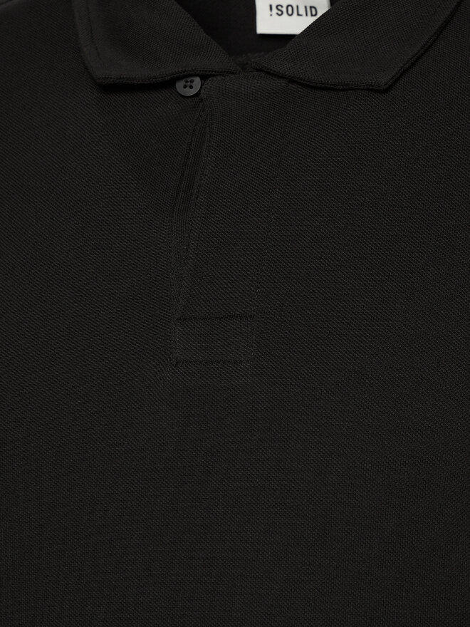 Solid Solid Polo 21108171 Μαύρο Regular Fit