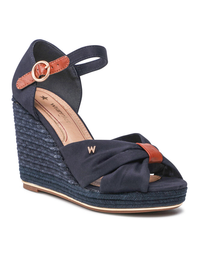 Wrangler Espadryle Wrangler Raval Cross WL21681A Granatowy