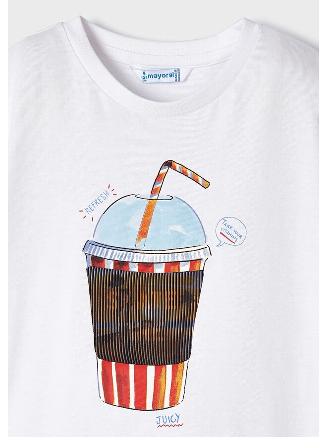 Mayoral Mayoral Футболка 3014 Білий Regular Fit
