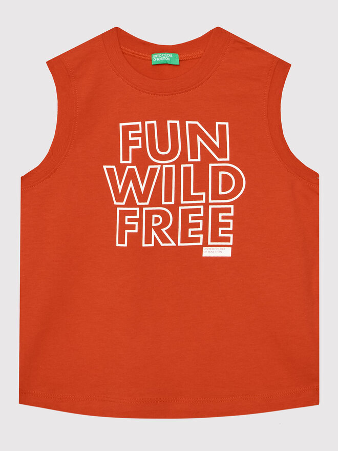United Colors Of Benetton United Colors Of Benetton Top 3096CH004 Rdeča Regular Fit