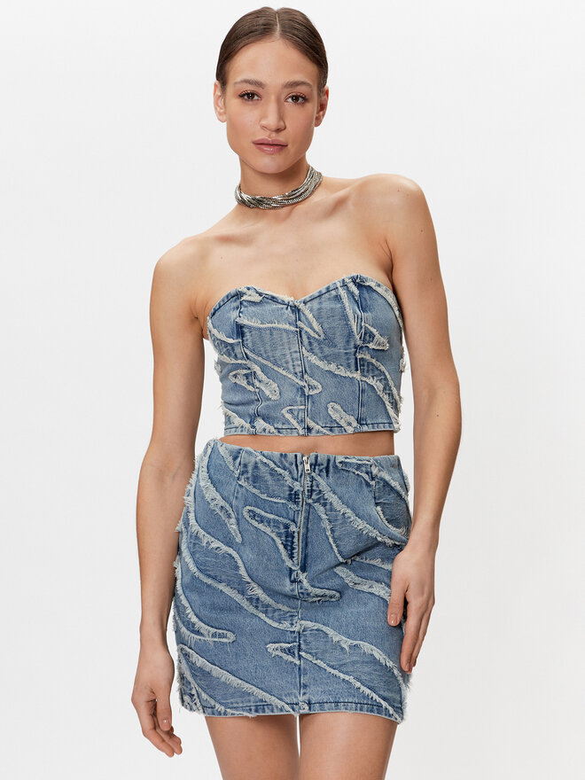 Gestuz Gestuz Топ Larisa 10906883 Голубий Slim Fit