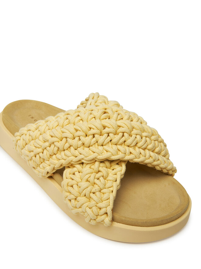 Inuikii Šľapky Inuikii Woven 70104-105 Žltá