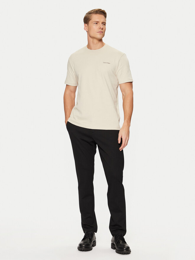 Calvin Klein Calvin Klein Футболка Micro Logo Interlock T-Shirt K10K109894 Бежевий Regular Fit