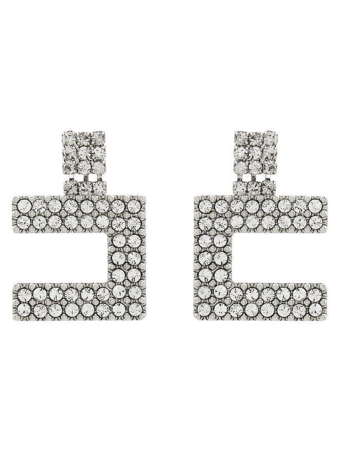 Elisabetta Franchi Naušnice Elisabetta Franchi OR-07-B46E2-V220 Srebrna