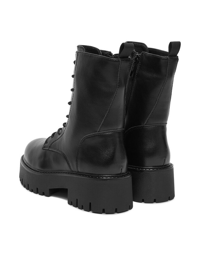 DeeZee Botines planos DeeZee CEO-HY9876-1 Negro