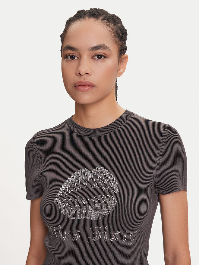 Miss Sixty Miss Sixty Camiseta 6S1RJ23100 Gris Slim Fit