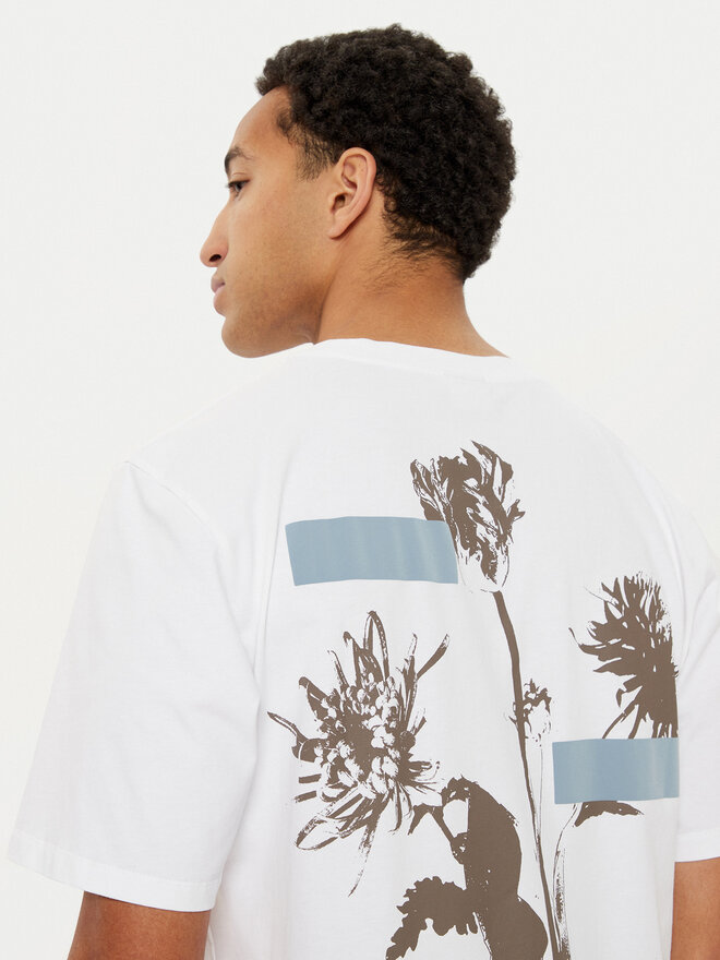 Filling Pieces Filling Pieces Camiseta Unisex Gardener 7449985 Blanco Regular Fit