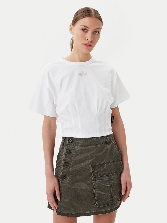 Alpha Industries Alpha Industries Camiseta Waisted 148070 Blanco Regular Fit