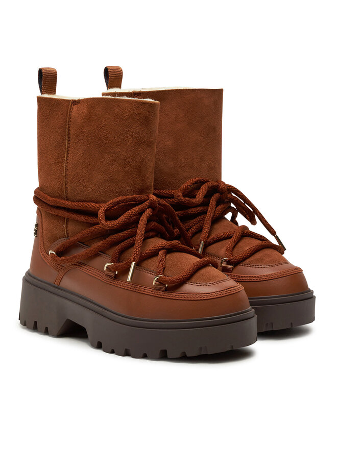 Tommy Hilfiger Μπότες Χιονιού Tommy Hilfiger FW0FW08085 Καφέ