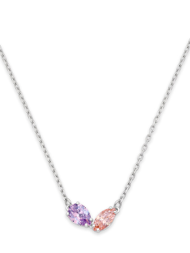 Swarovski Набір: ланцюжок і сережки Swarovski 5746577 Срібний