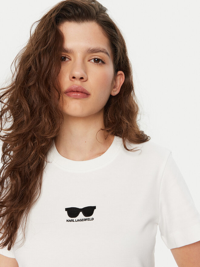 KARL LAGERFELD KARL LAGERFELD Camiseta A1W17021 Blanco Regular Fit