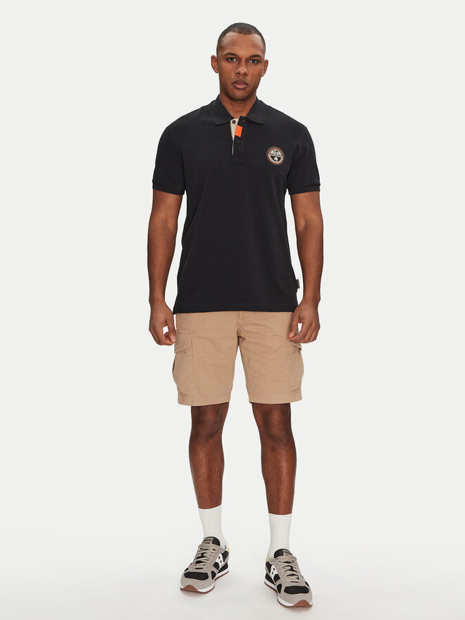 Napapijri Napapijri Polo E-Clanis NP0A4ID39411 Μαύρο Regular Fit