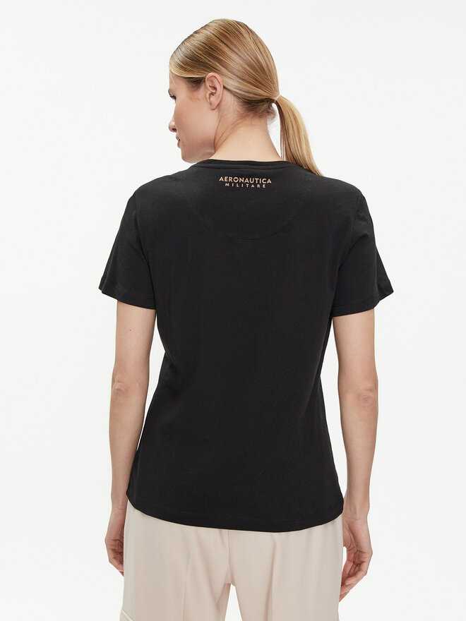 Aeronautica Militare Aeronautica Militare T-Shirt 241TS2233DJ510 Μαύρο Regular Fit
