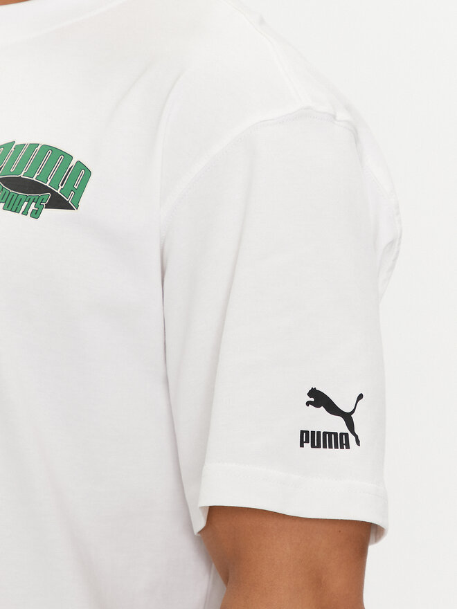 Puma Puma Camiseta For The Fanbase Graphic 624395 Blanco Relaxed Fit