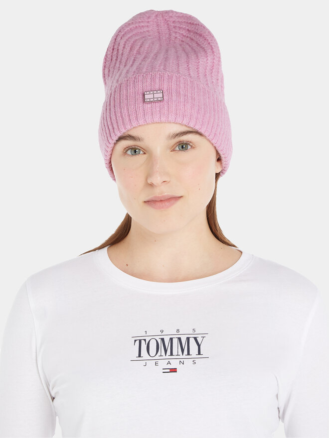Tommy Jeans Căciulă Tommy Jeans Tjw Cosy Knit Beanie AW0AW15462 Roz