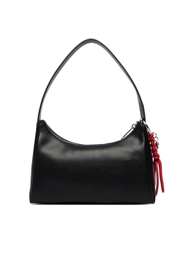 Tommy Jeans Handtasche Tommy Jeans Tjw City Charm Shoulder Bag AW0AW18458 Schwarz