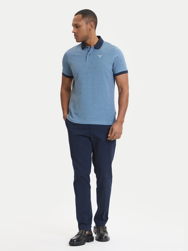 Barbour Barbour Poloshirt Essential MML0628NY91 Blau Regular Fit