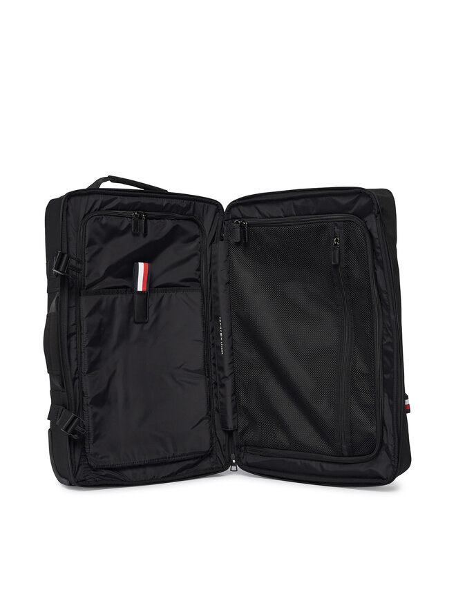 Tommy Hilfiger Walizka kabinowa Tommy Hilfiger Th Nylon Travel Soft AM0AM13474 Czarny