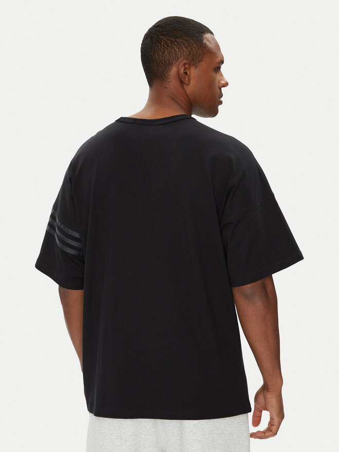 adidas adidas Marškinėliai Neuclassics HZ3700 Juoda Oversize