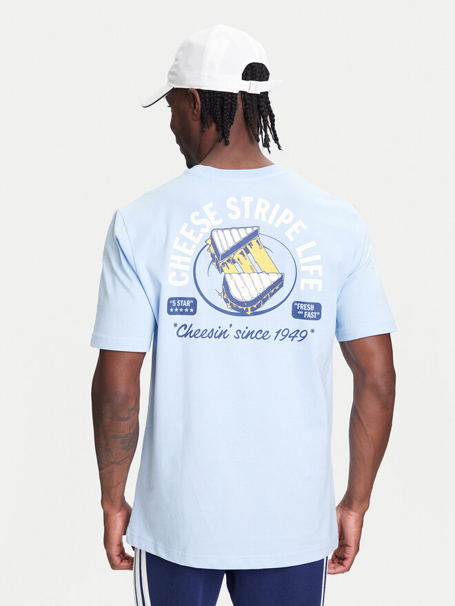 adidas adidas Camiseta Food Grilled Cheese Graphic JM6460 Celeste Regular Fit