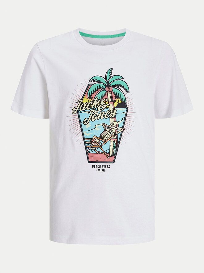 Jack&Jones Junior Jack&Jones Junior Camiseta Elijah 12269825 Blanco Regular Fit