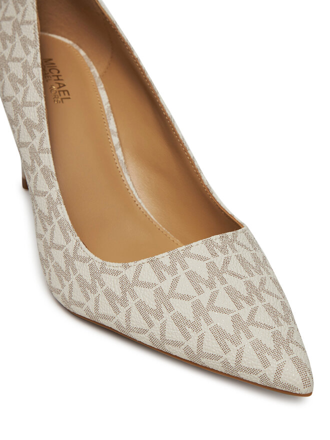 MICHAEL Michael Kors Čevlji z visoko peto MICHAEL Michael Kors Alina Flex 40F2HNMP1B Écru