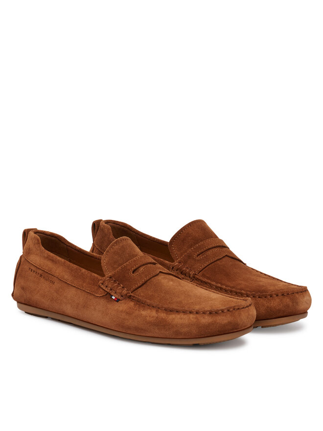 Tommy Hilfiger Mokassins Tommy Hilfiger Core Hilfiegr Suede Driver FM0FM05789 Écru