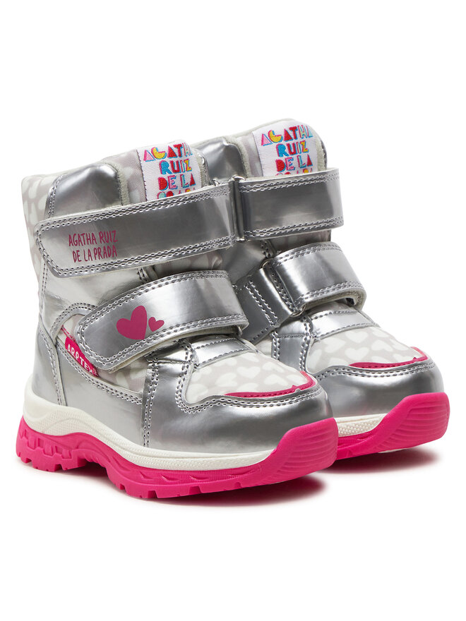 Agatha Ruiz de la Prada Μπότες Χιονιού Agatha Ruiz de la Prada 241990-B M Ασημί