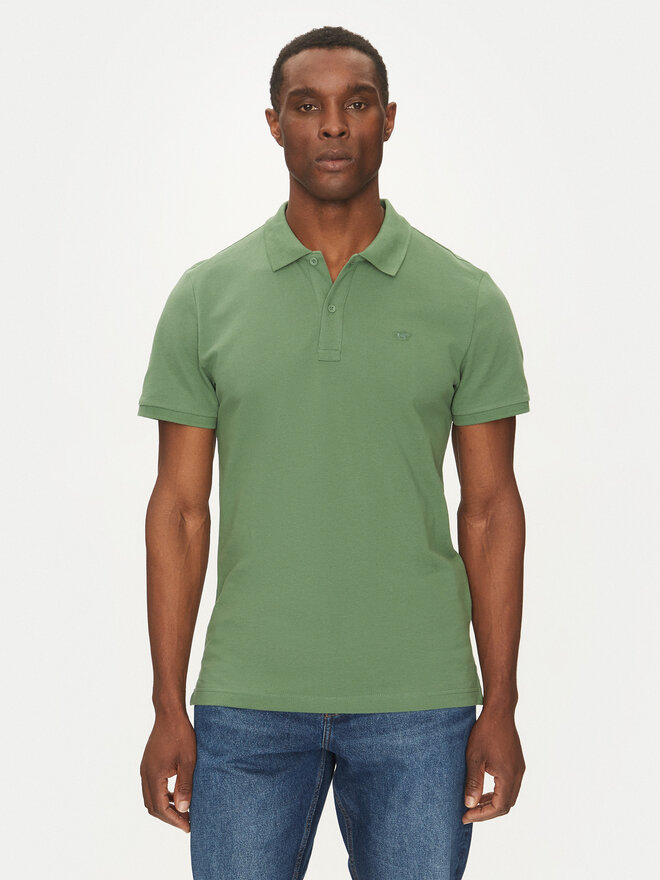 Mustang Mustang Polo majica Pierre 1016295 Zelena Slim Fit