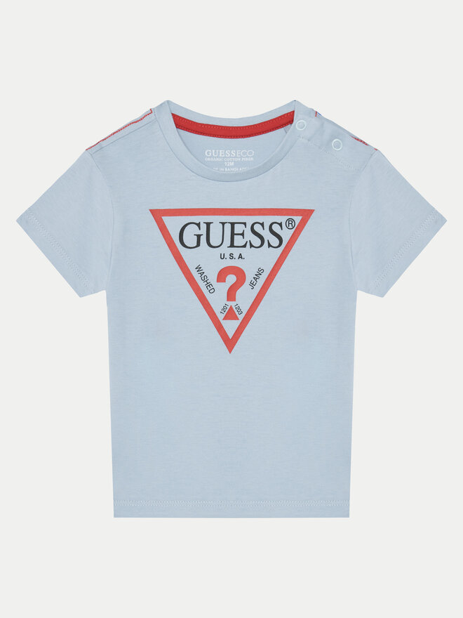 Guess Guess Camiseta N73I55 K8HM0 Celeste Regular Fit