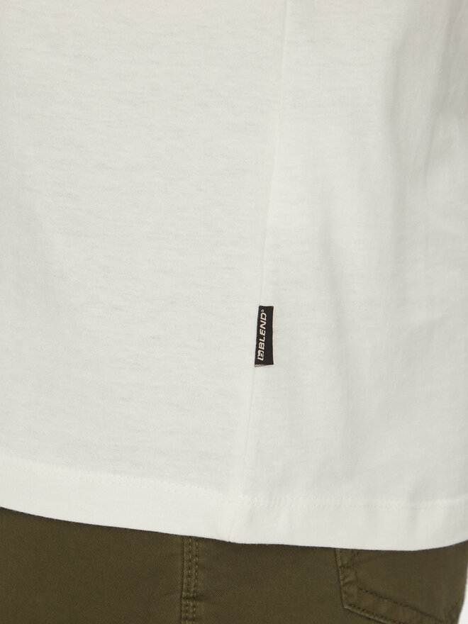 Blend Blend Camiseta 20717760 Blanco Regular Fit