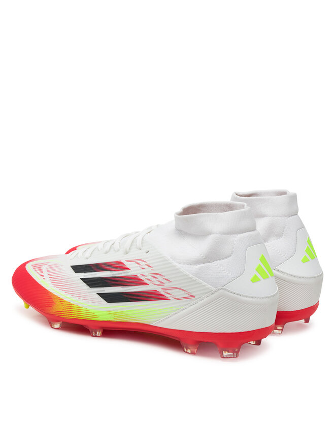adidas Buty do piłki nożnej adidas F50 League Mid Firm/Multi-Ground JI0434 Biały