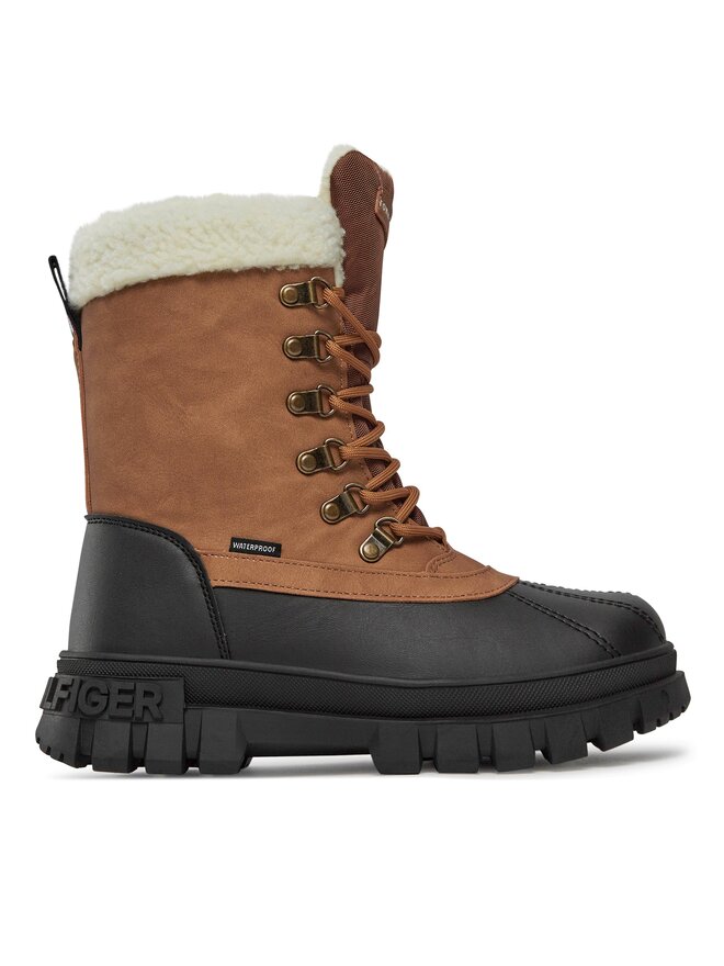 Tommy Hilfiger Botines planos Tommy Hilfiger T3B5-33161-0814582 S Marrón
