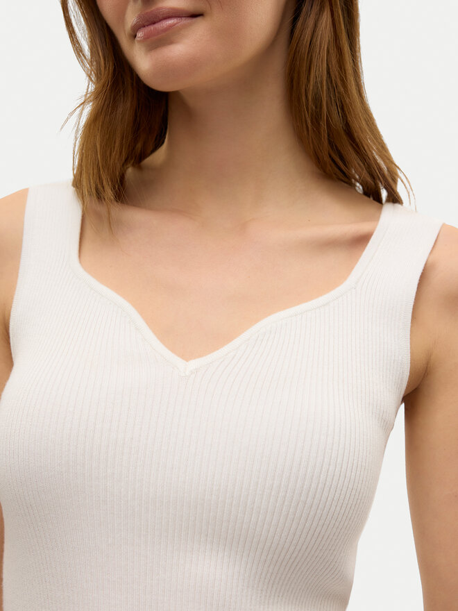 Vero Moda Vero Moda Marškinėliai Willow 10326450 Balta Slim Fit