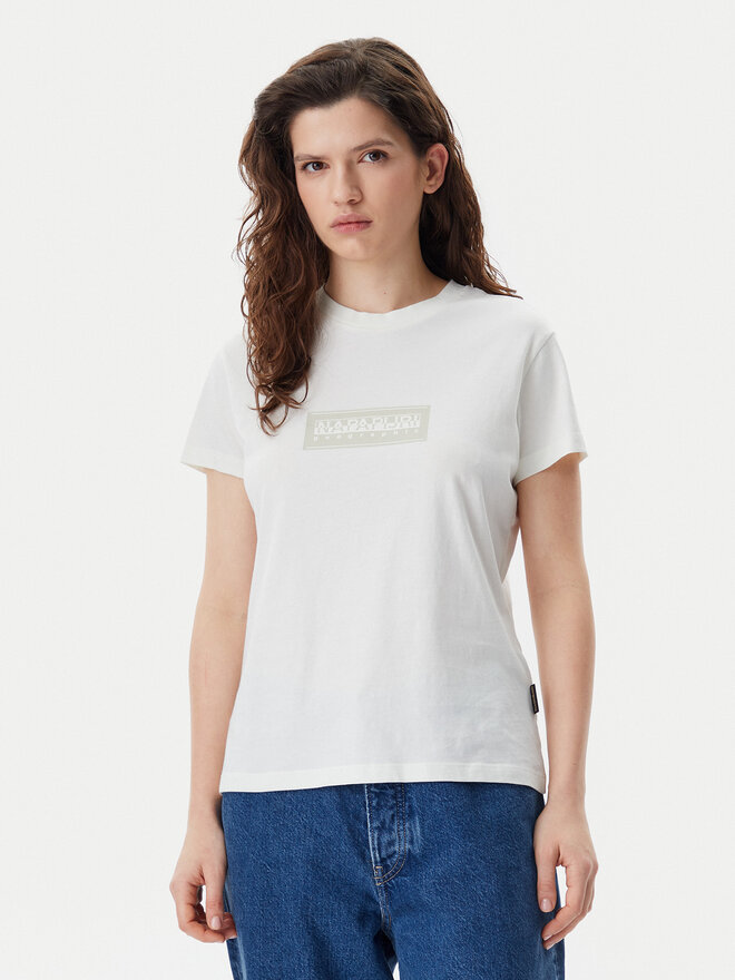 Napapijri Napapijri Camiseta NP0A4IP1 Blanco Regular Fit