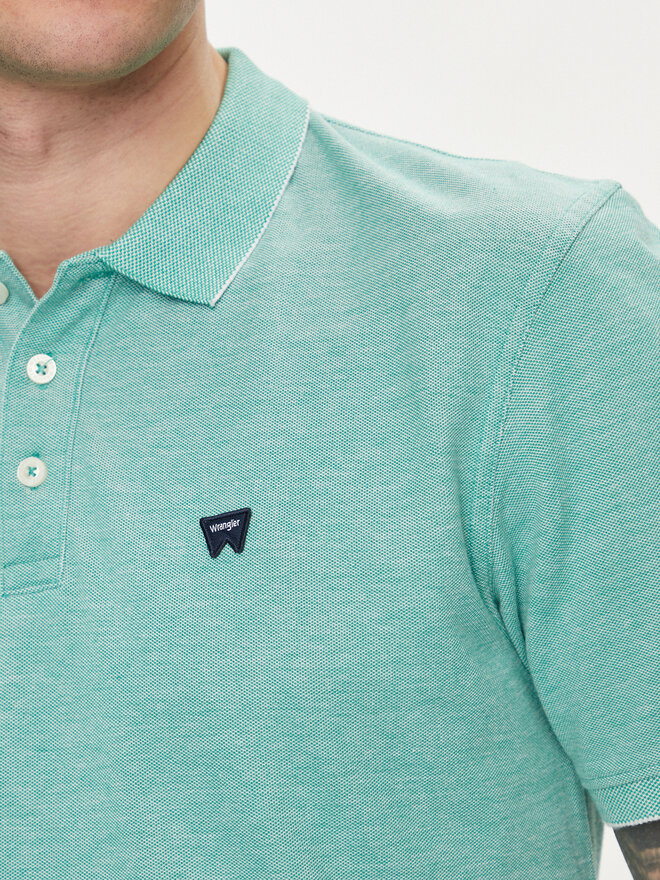 Wrangler Wrangler Poloshirt Refined 112350393 Grün Regular Fit