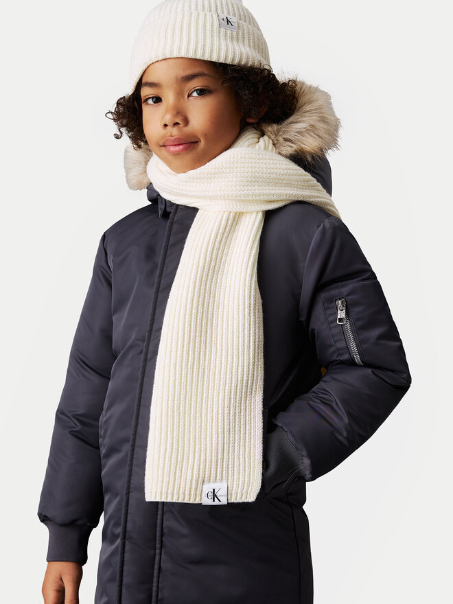 Calvin Klein Jeans Набір Шарф і Шапка Calvin Klein Jeans IU0IU00638 Écru