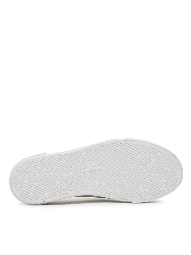 Calvin Klein Jeans Tenisky Calvin Klein Jeans Bold Vulc Flatf Slipon Wn YW0YW01040 Bílá