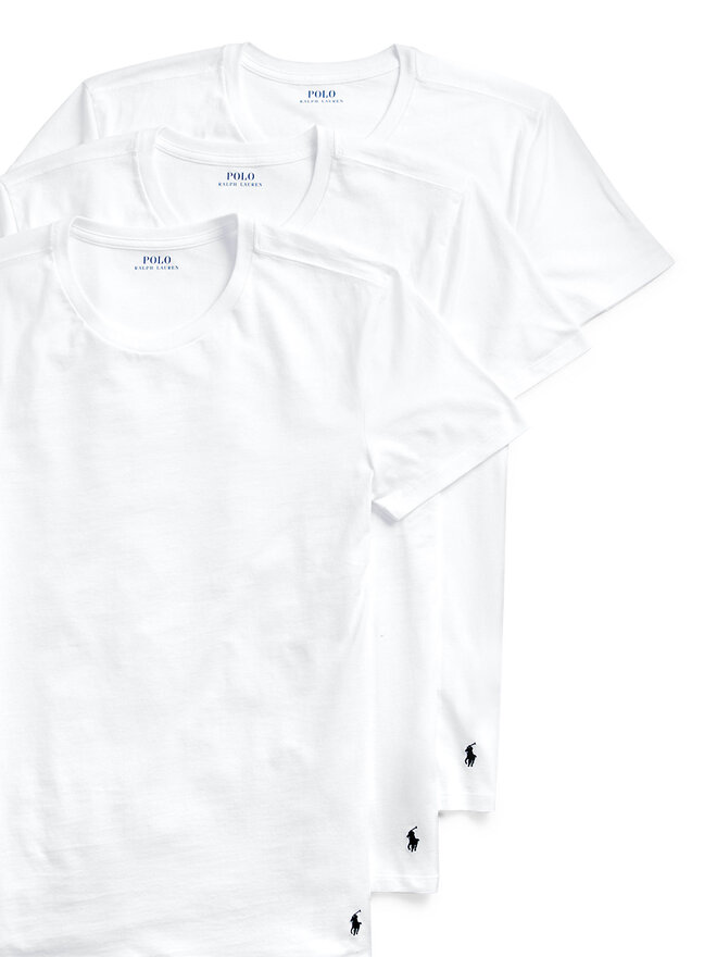 Polo Ralph Lauren Polo Ralph Lauren Комплект футболок Classic Crew 714830304003 Білий Regular Fit