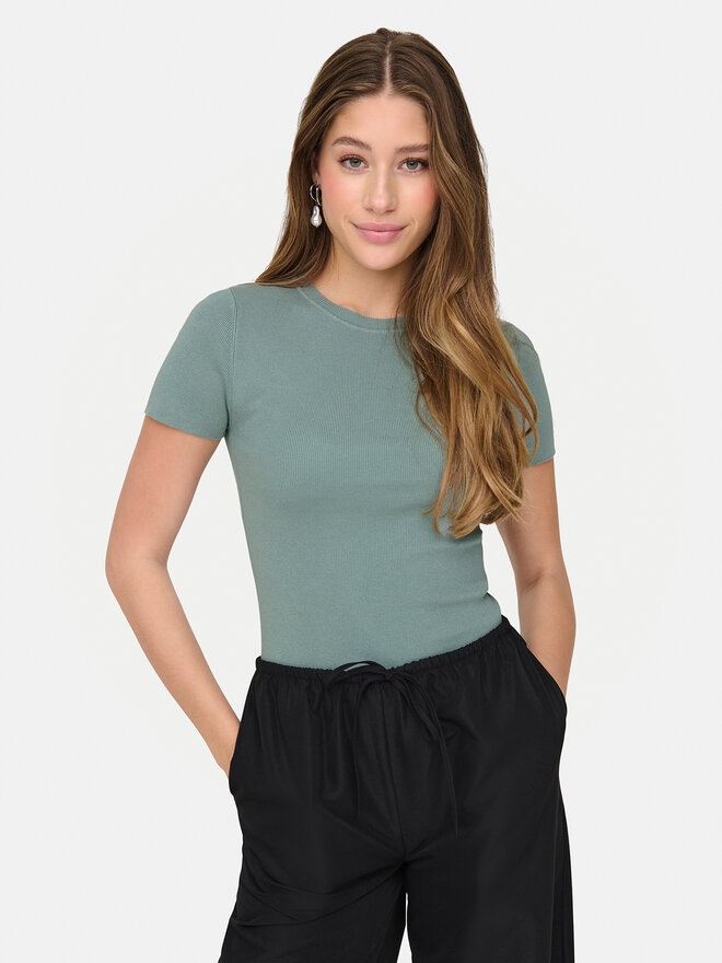 JDY JDY Camiseta Cirkeline 15307860 Azul Slim Fit