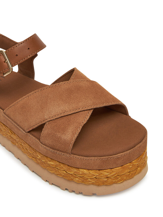Ugg Espadrilky Ugg W Aubrey Ankle Strap 1167471 Hnedá