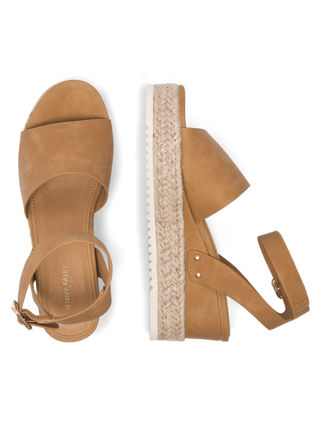 JENNY Espadrilky JENNY WS109-07 Hnedá