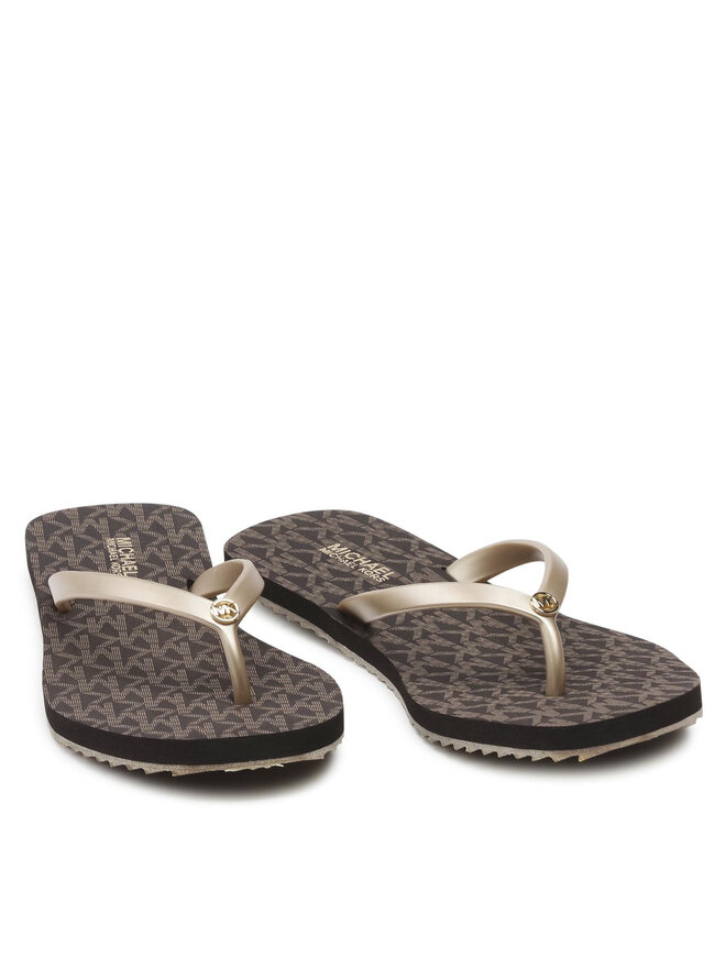 Japonki MICHAEL Michael Kors Jinx Flip Flop 40S1JIFA1Q Złoty