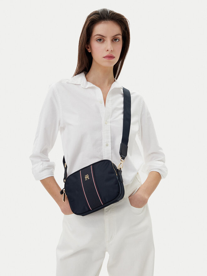 Tommy Hilfiger Bolso Tommy Hilfiger Poppy Camera Bag Corp AW0AW17230 Azul marino
