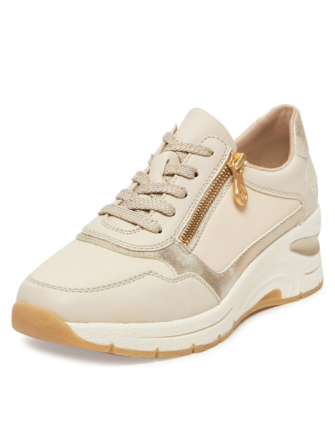 Rieker Sneakersy Rieker N9301-60 Écru