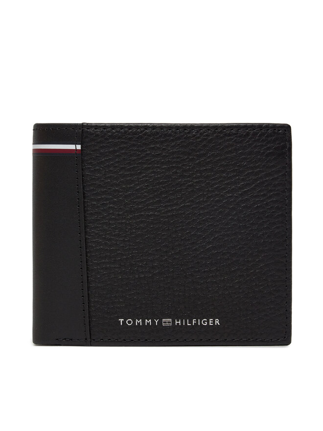Tommy Hilfiger Velká pánská peněženka Tommy Hilfiger Transit Cc Flap And Coin AM0AM12519 Černá